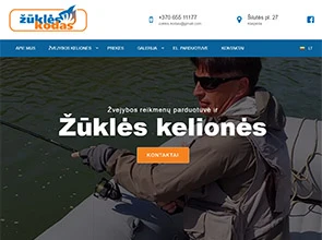Žuklės kodas interneto svetainės kūrimas