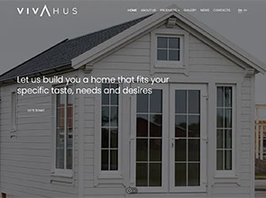 Vivahus - nameliai interneto svetainės kūrimas