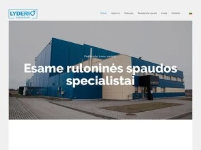 Lyderio Spaustuve interneto svetainės kūrimas