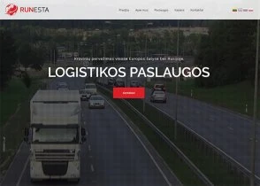 Runesta Logistika interneto svetainės kūrimas