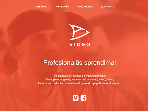 Ai video interneto svetainės kūrimas