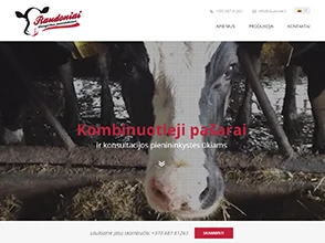 Raudonių ūkis interneto svetainės kūrimas