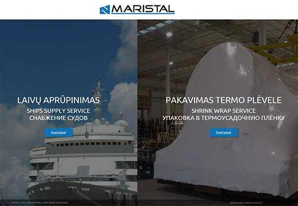 Maristal interneto svetainės kūrimas