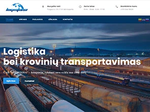 UAB Logistona interneto svetainės kūrimas