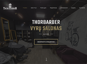 Thor Barber interneto svetainės kūrimas