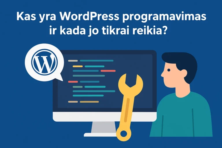 Web svetainės 1 Wordpress programavimas