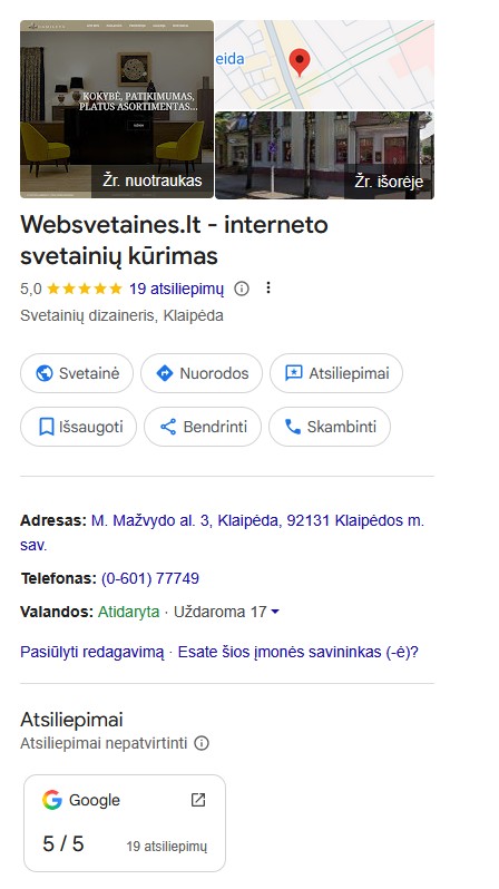 atsilepimai websvetaines